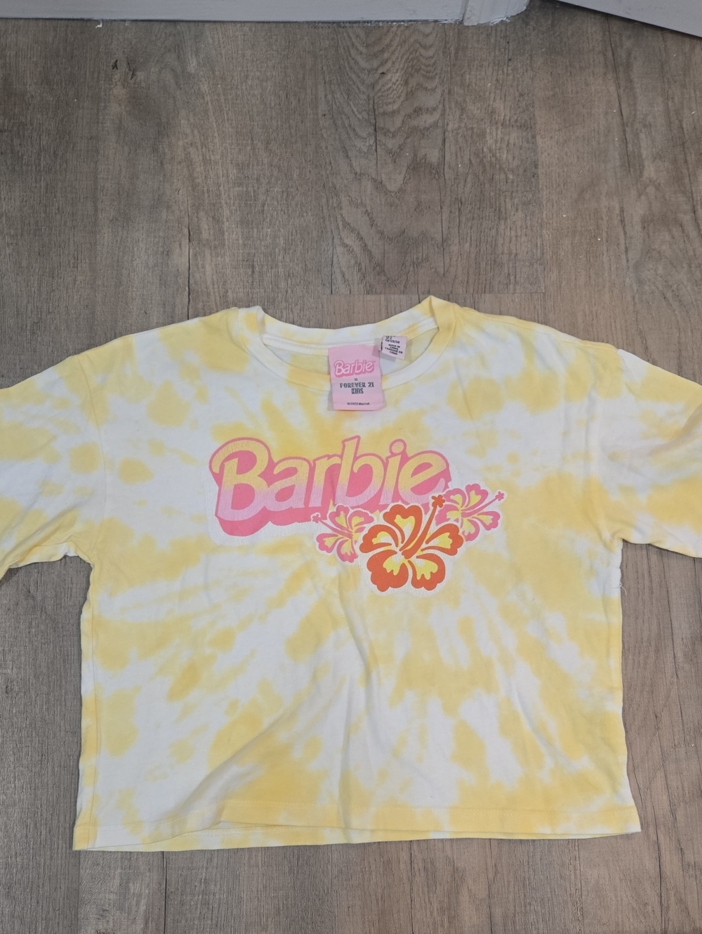Forever 21 Barbie Yellow Tie-Dye Tee!!